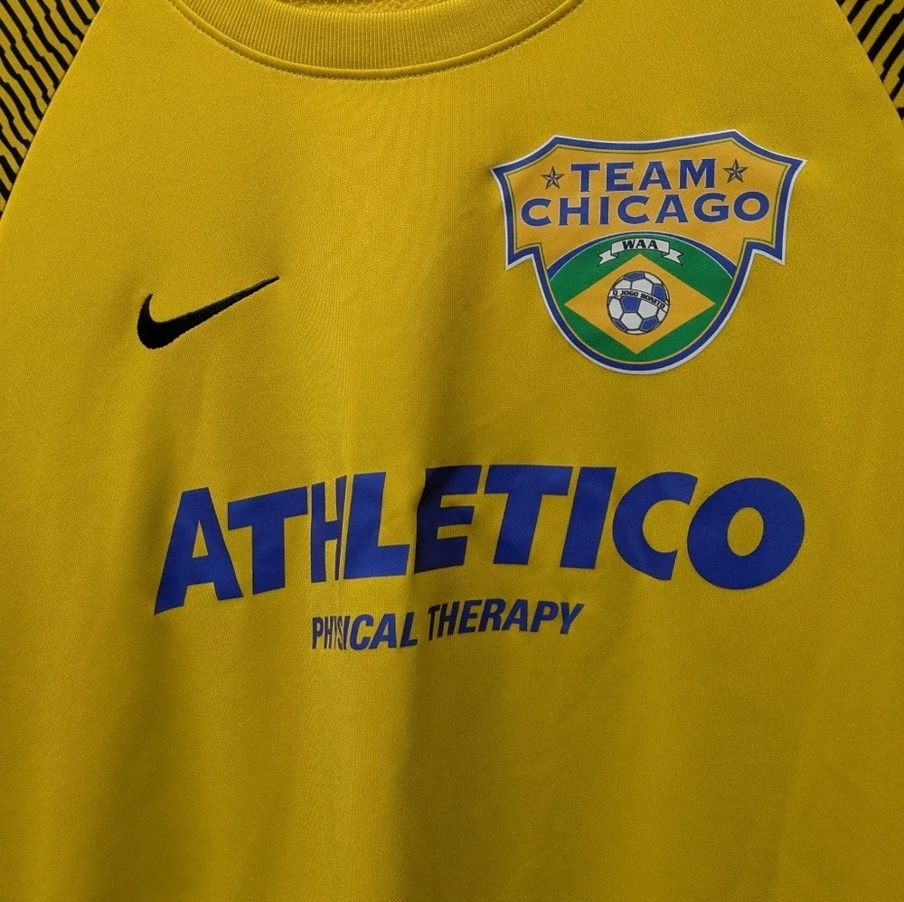Nike Yellow Team Chicago Athletic Shirt